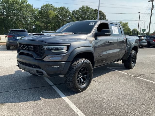 2022 RAM 1500 TRX Crew Cab 4x4 5'7" Box in Gray — front three-quarter view