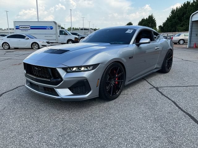 2025 Ford Mustang GT Premium Fastback in Silver — front three-quarter view