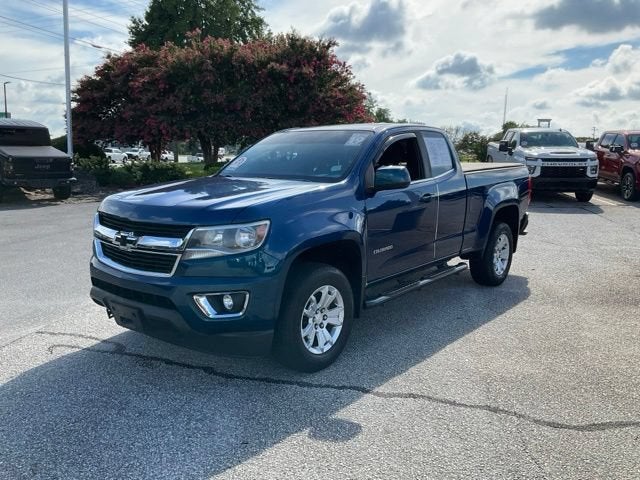 2019 Chevrolet Colorado 4WD LT in Pacific Blue Metallic — front three-quarter view