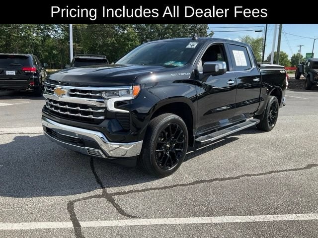 2023 Chevrolet Silverado 1500 LTZ in Black — front three-quarter view