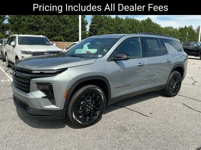2026 Chevrolet Traverse LT in Sterling Gray Metallic — front three-quarter view