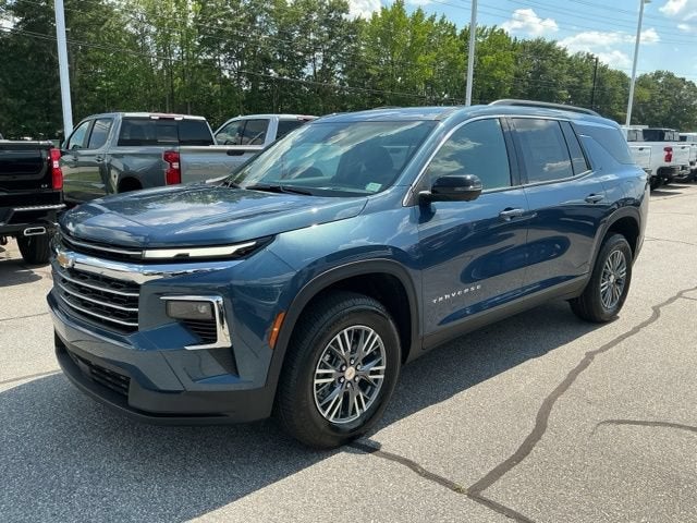 2026 Chevrolet Traverse LT in Lakeshore Blue Metallic — front three-quarter view
