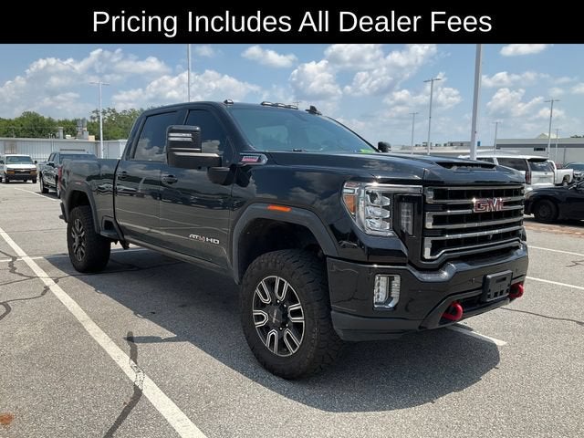 2023 GMC Sierra 2500 HD AT4 in Onyx Black — front three-quarter view