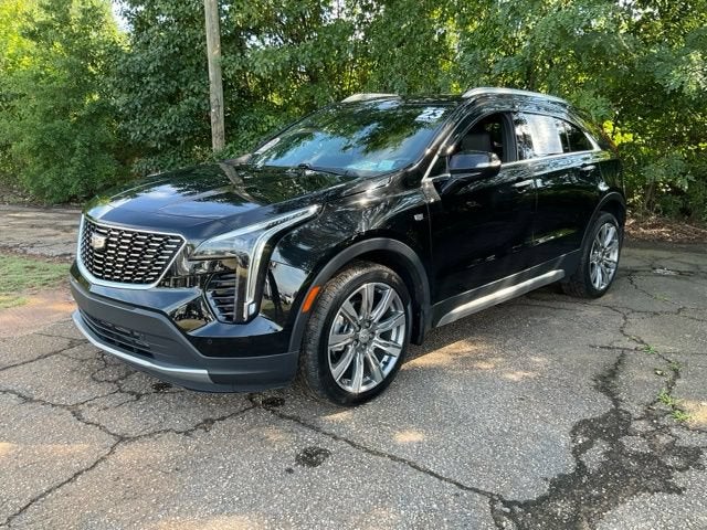 2023 Cadillac XT4 Premium Luxury in Stellar Black Metallic — front three-quarter view