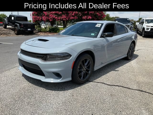 2022 Dodge Charger GT AWD in Gray — front three-quarter view