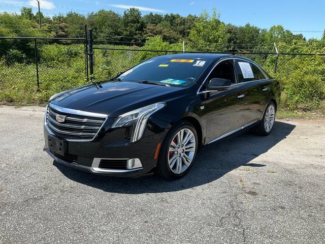 2018 Cadillac XTS Luxury in Black Raven — front three-quarter view
