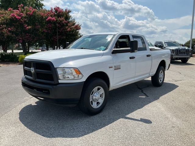 2017 RAM 3500 Tradesman Crew Cab 4x2 6'4" Box in White — front three-quarter view