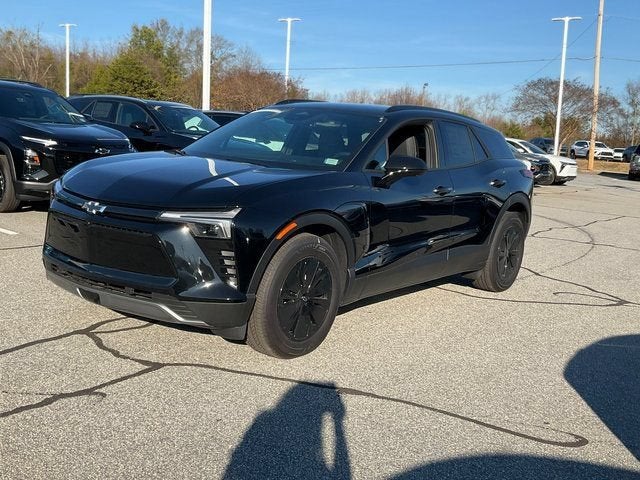 2025 Chevrolet Blazer EV LT in Black — front three-quarter view
