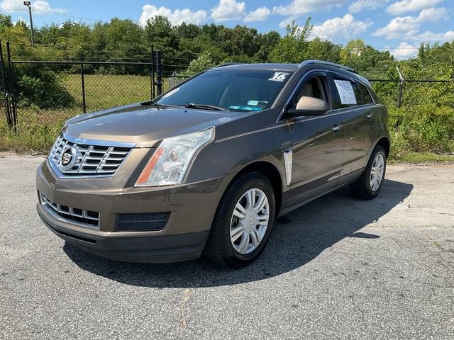 2016 Cadillac SRX Luxury Collection in Terra Mocha Metallic — front three-quarter view