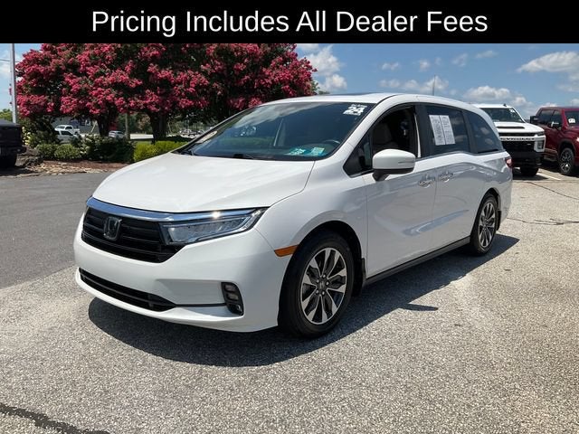 2024 Honda Odyssey EX-L in White — front three-quarter view