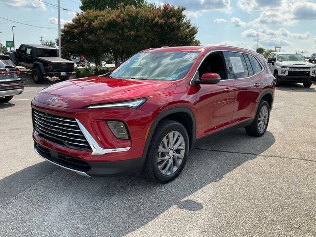 2025 Buick Enclave Preferred in Cherry Red Tintcoat — front three-quarter view